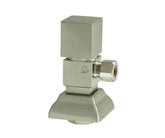 Contemporary Square Handle with 1/4 Turn Ceramic Disc Cartridge Valve - Lead Free - Angle (1/2" Compression)